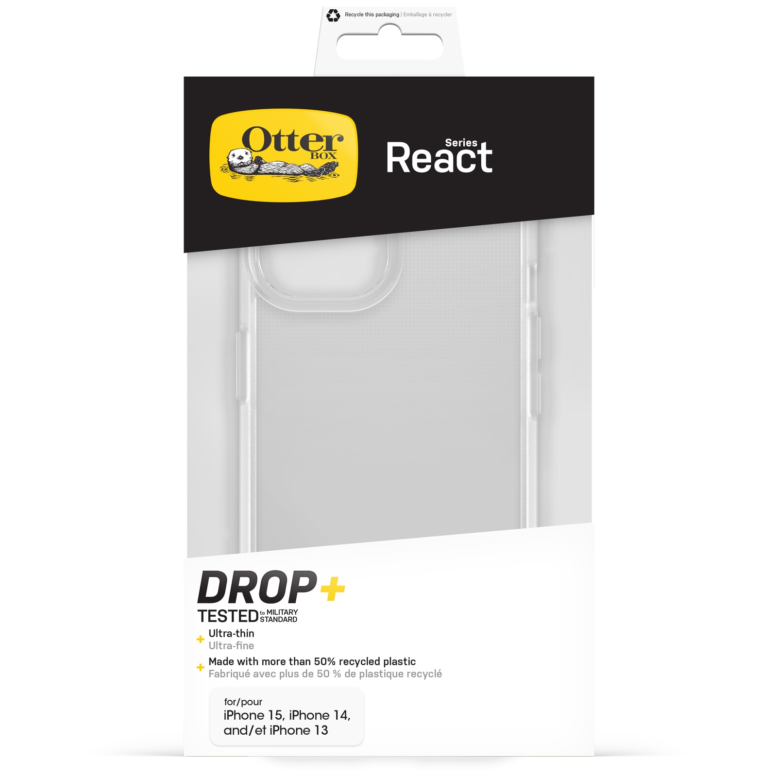 React Skal iPhone 15 Clear