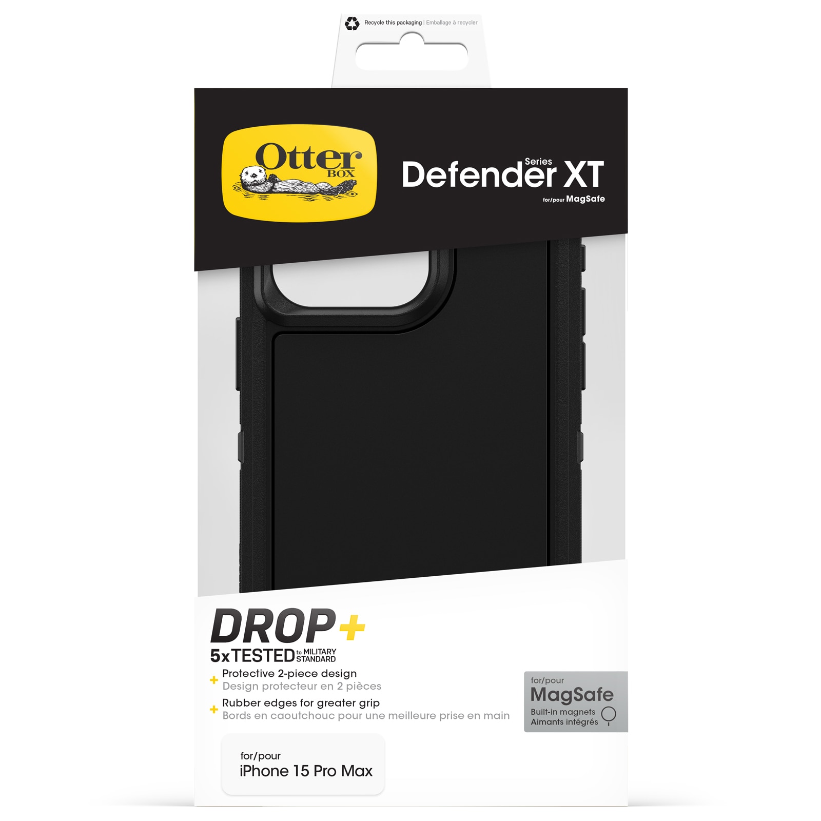 Defender XT Skal iPhone 15 Pro Max svart