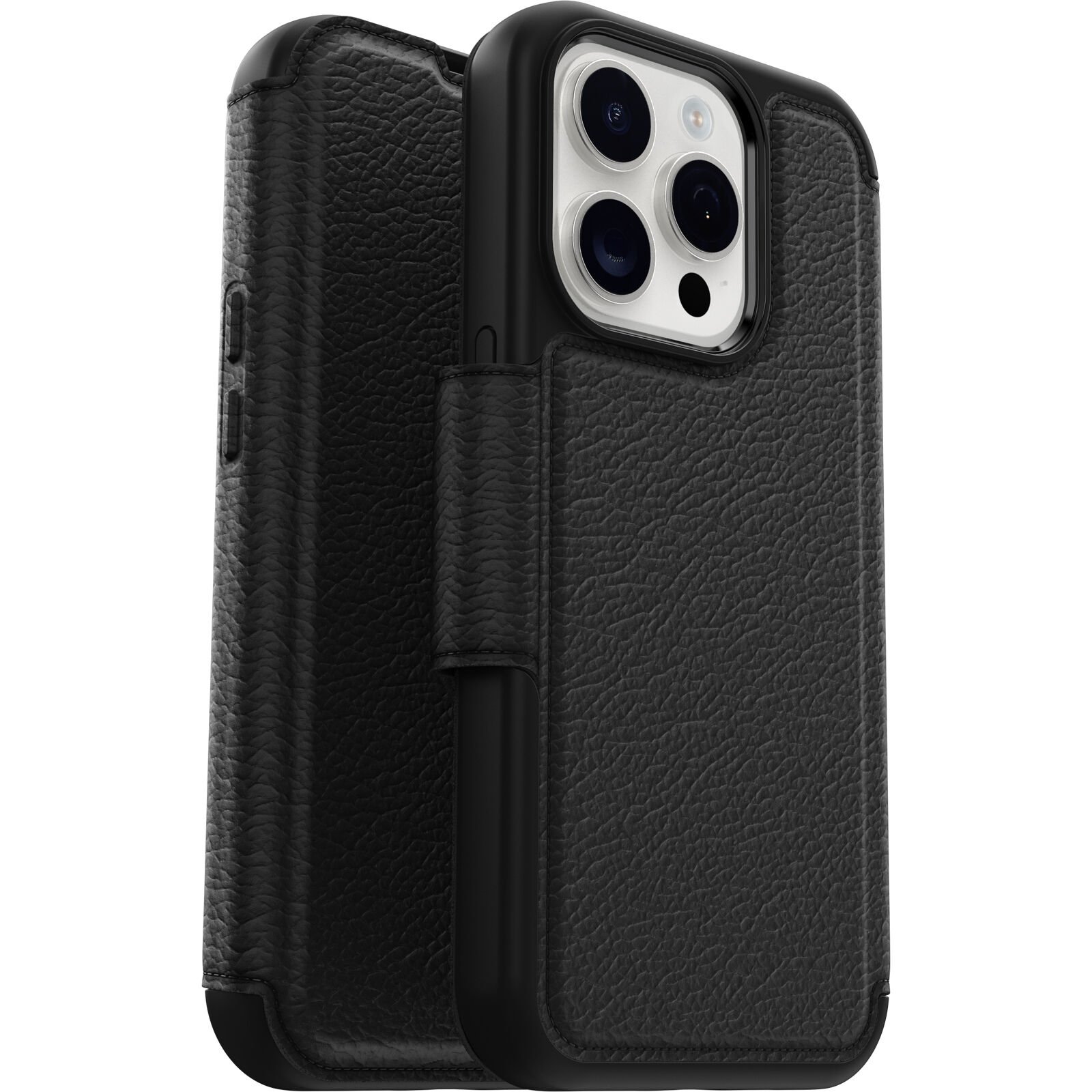 Strada MagSafe Wallet Case iPhone 15 Pro Black