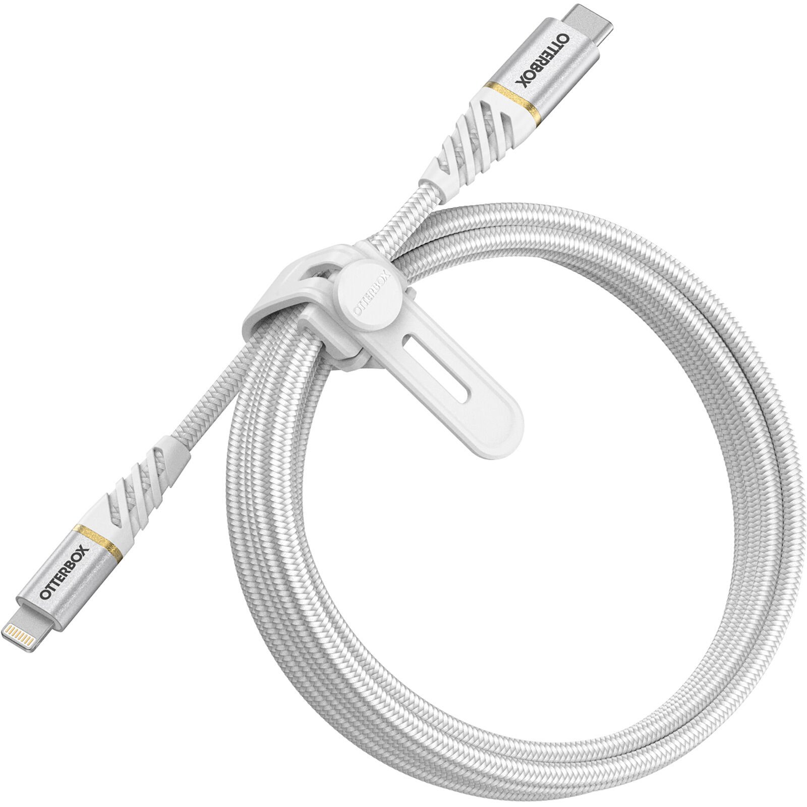 USB-C -> Lightning Laddkabel 2m Premium Fast Charge vit