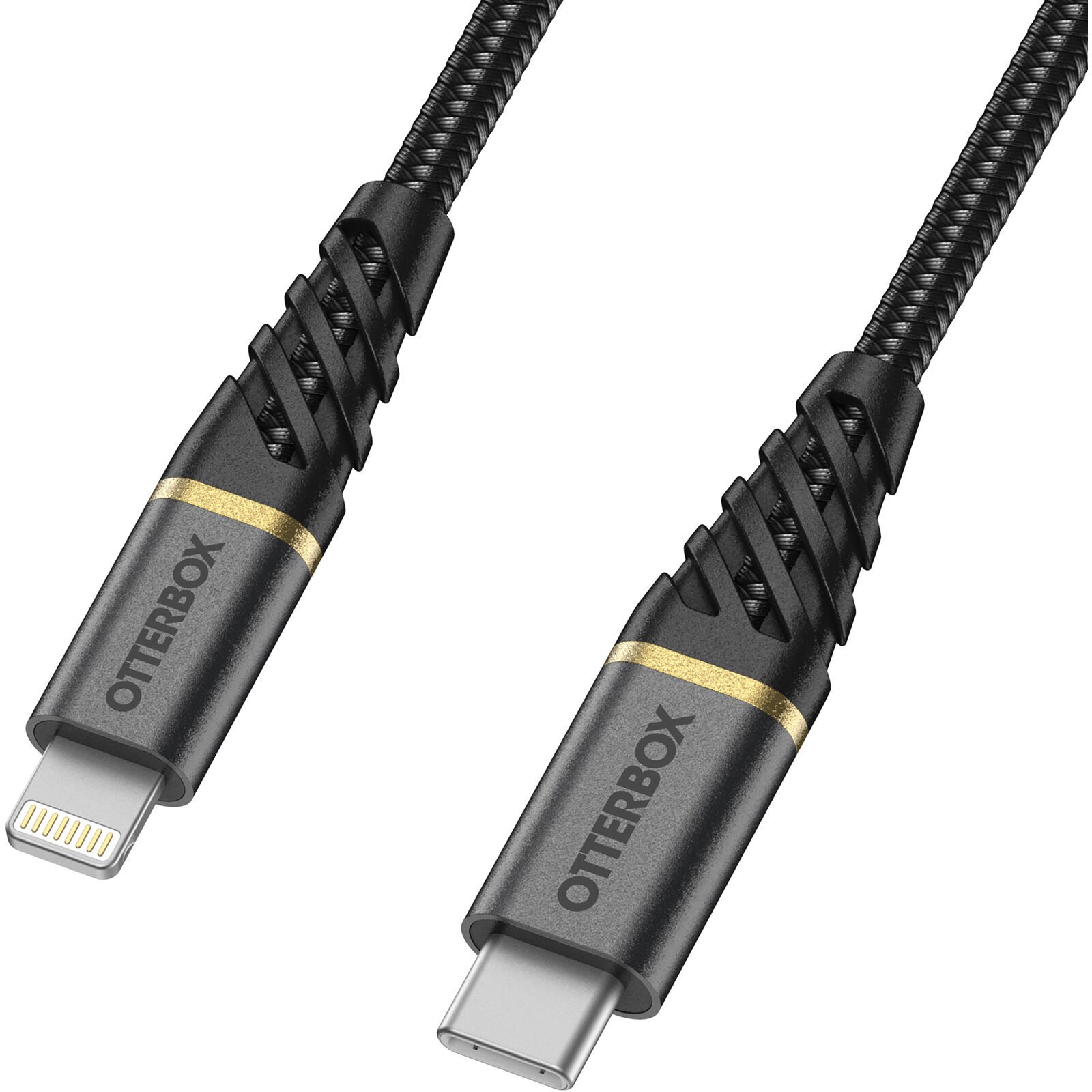 USB-C -> Lightning Laddkabel 1m Premium Fast Charge svart