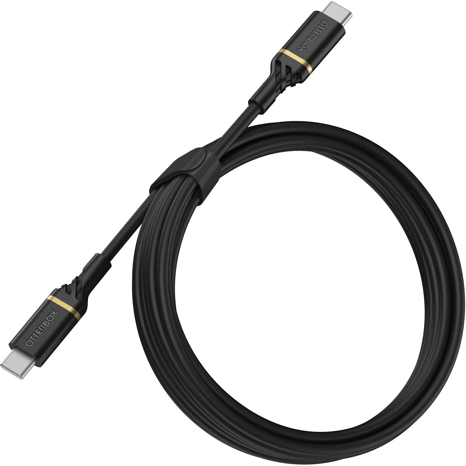 USB-C -> USB-C Laddkabel 2m Fast Charge svart