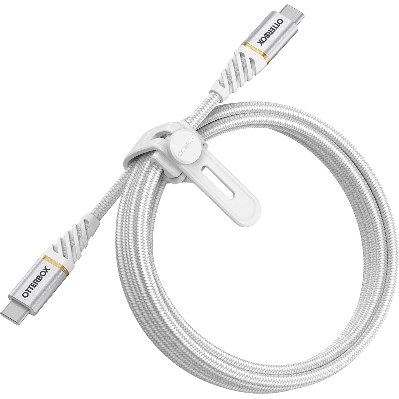 USB-C -> USB-C Laddkabel 1m Premium Fast Charge vit