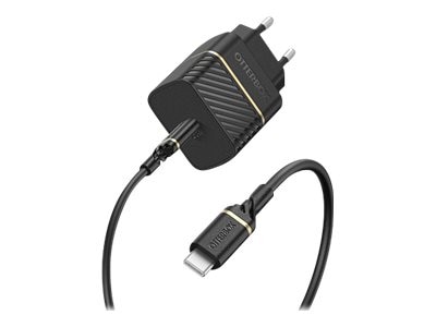 Fast Charge Väggladdare + Kabel USB-C 20W svart