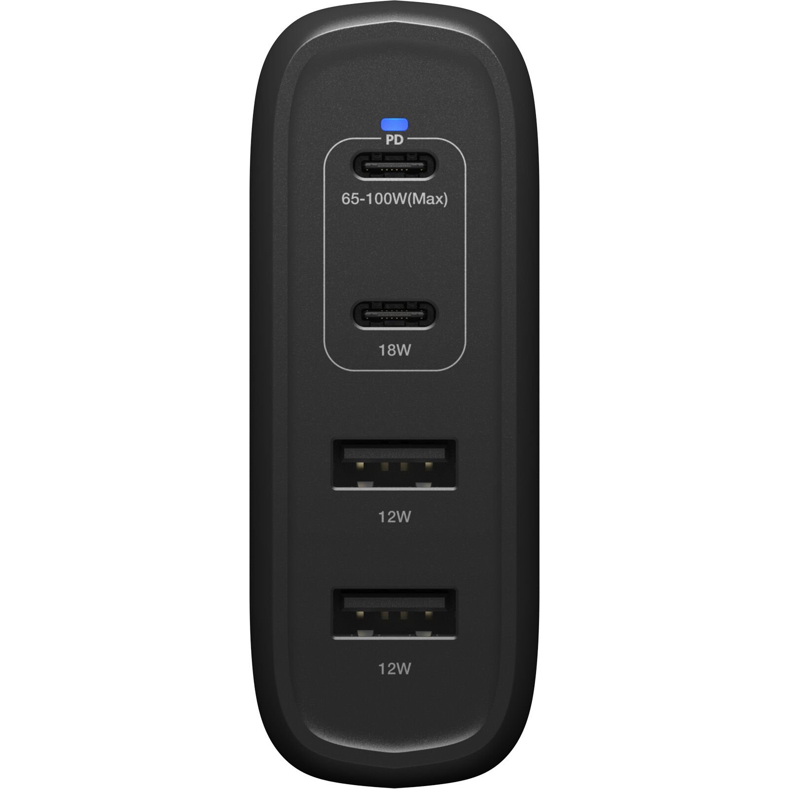 Väggladdare USB-C Four Port 100W Black