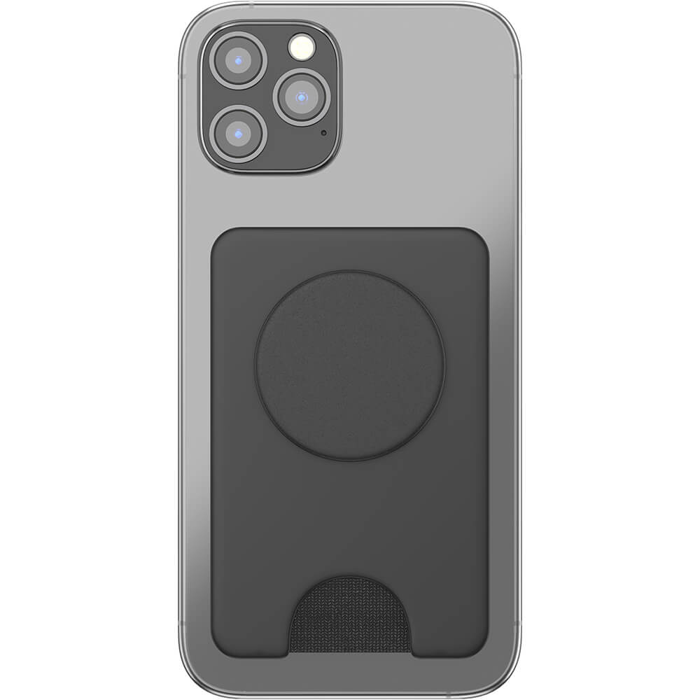 PopWallet+ MagSafe Avtagbar Mobilplånbok svart