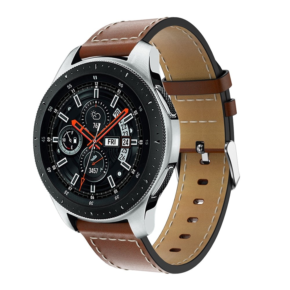Läderarmband Samsung Galaxy Watch 46mm cognac