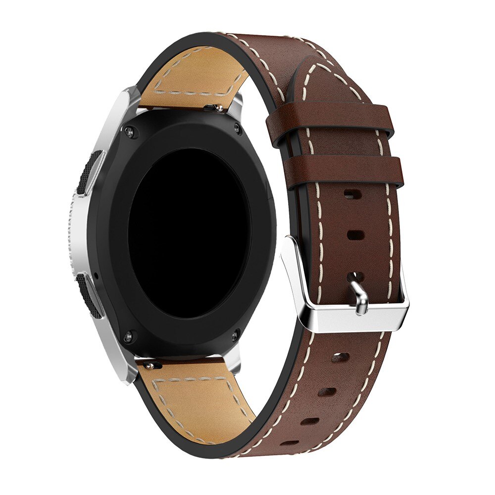 Läderarmband Universal 22mm brun