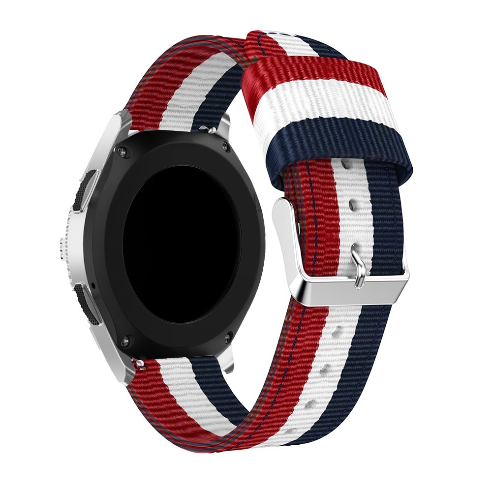 Nylonarmband Polar Grit X blå/vit/röd