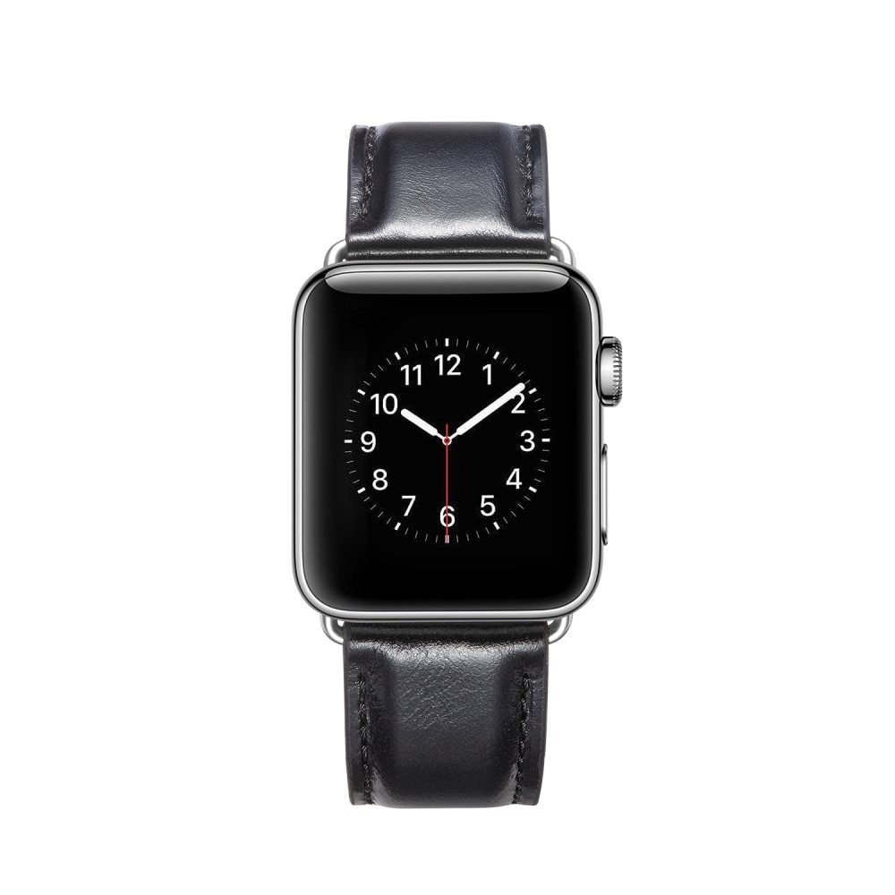 Premium Leather Armband Apple Watch 38mm Black