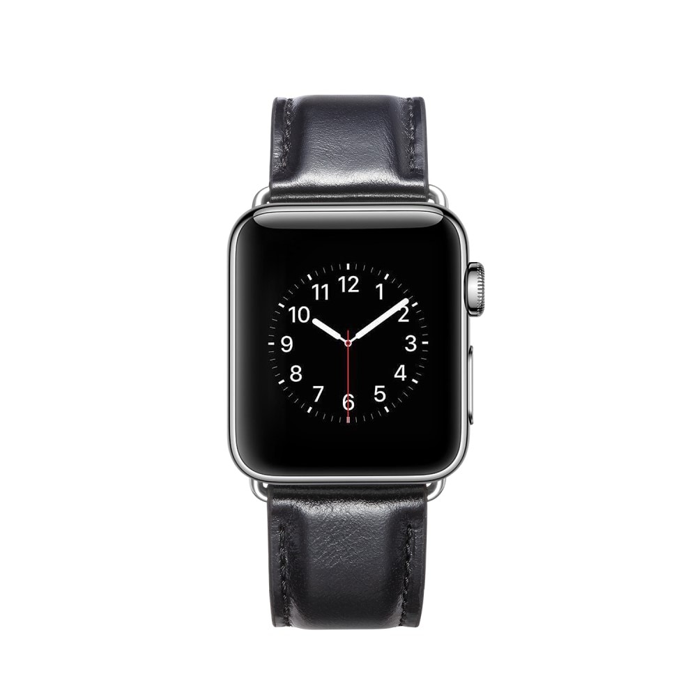 Premium Leather Armband Apple Watch 41mm Series 8 Black