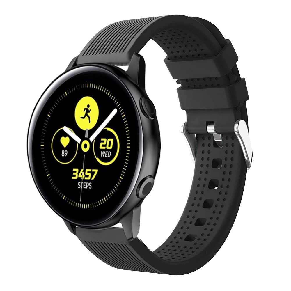Silikonarmband Samsung Galaxy Watch 4 Classic 42/46 mm svart