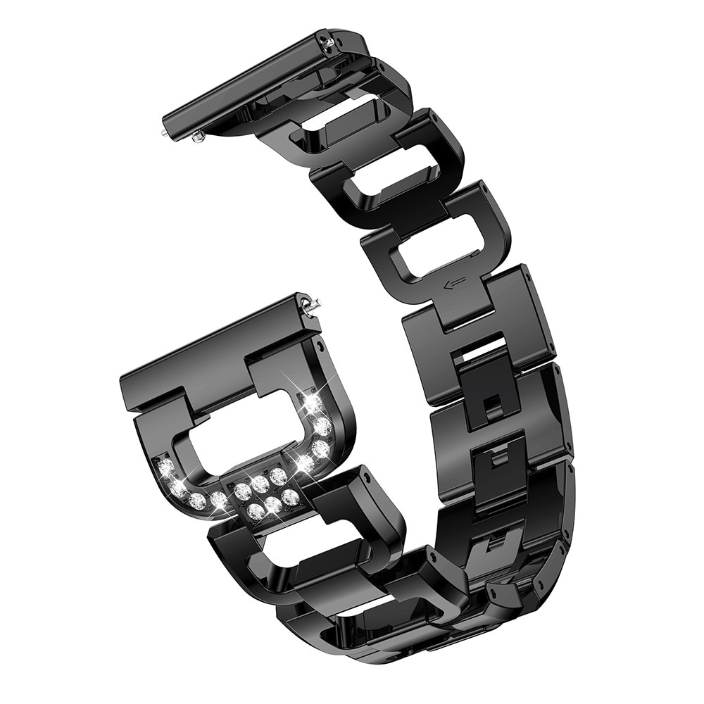 Rhinestone Bracelet Garmin Vivoactive 4 Black