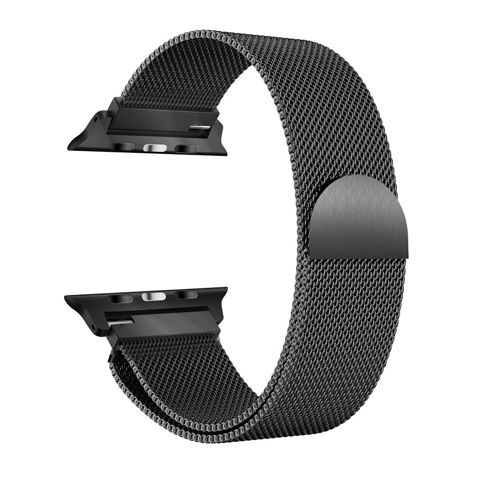 Armband Milanese Apple Watch Ultra 49mm 3rd Gen Svart