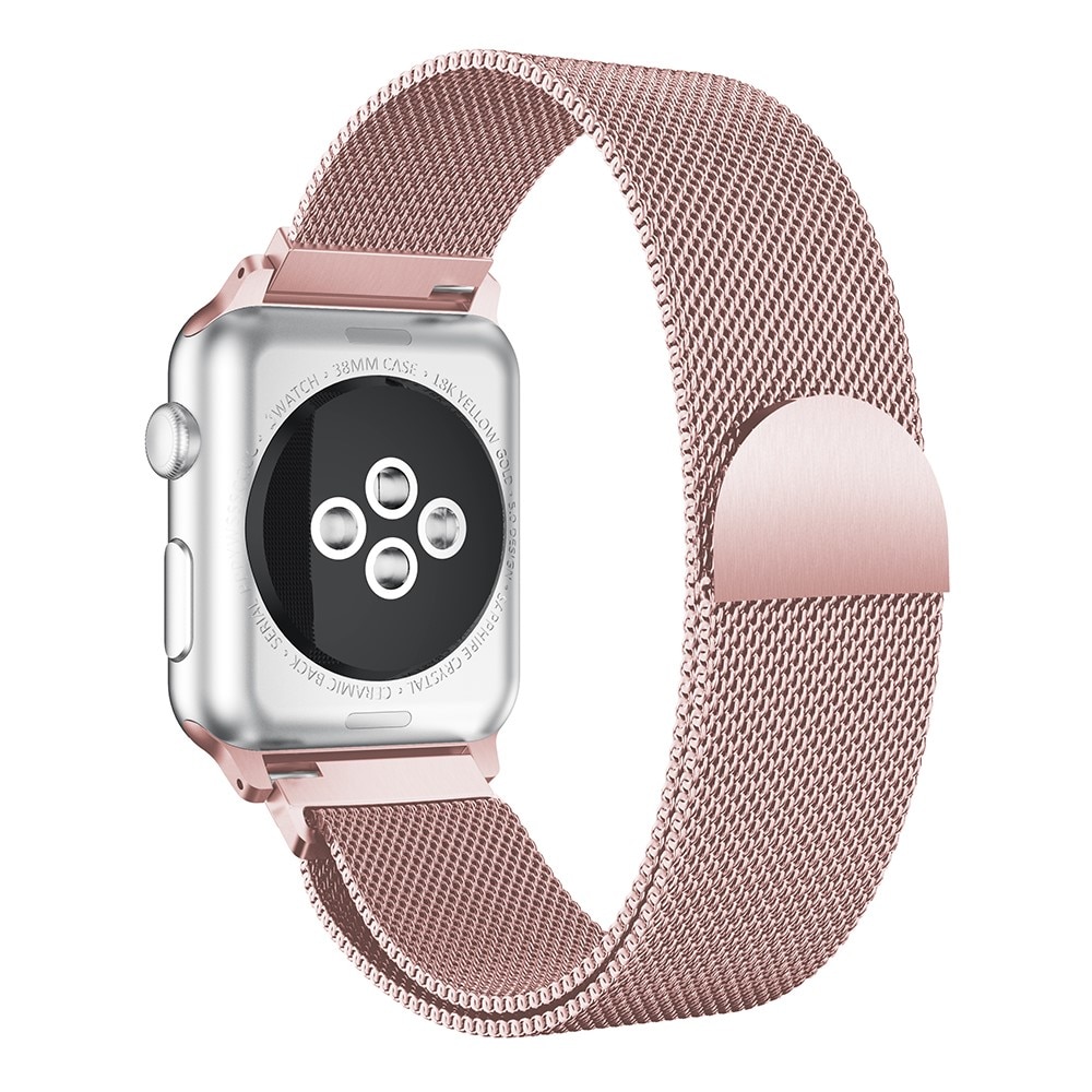 Armband Milanese Apple Watch Series 8 41mm Rosa guld