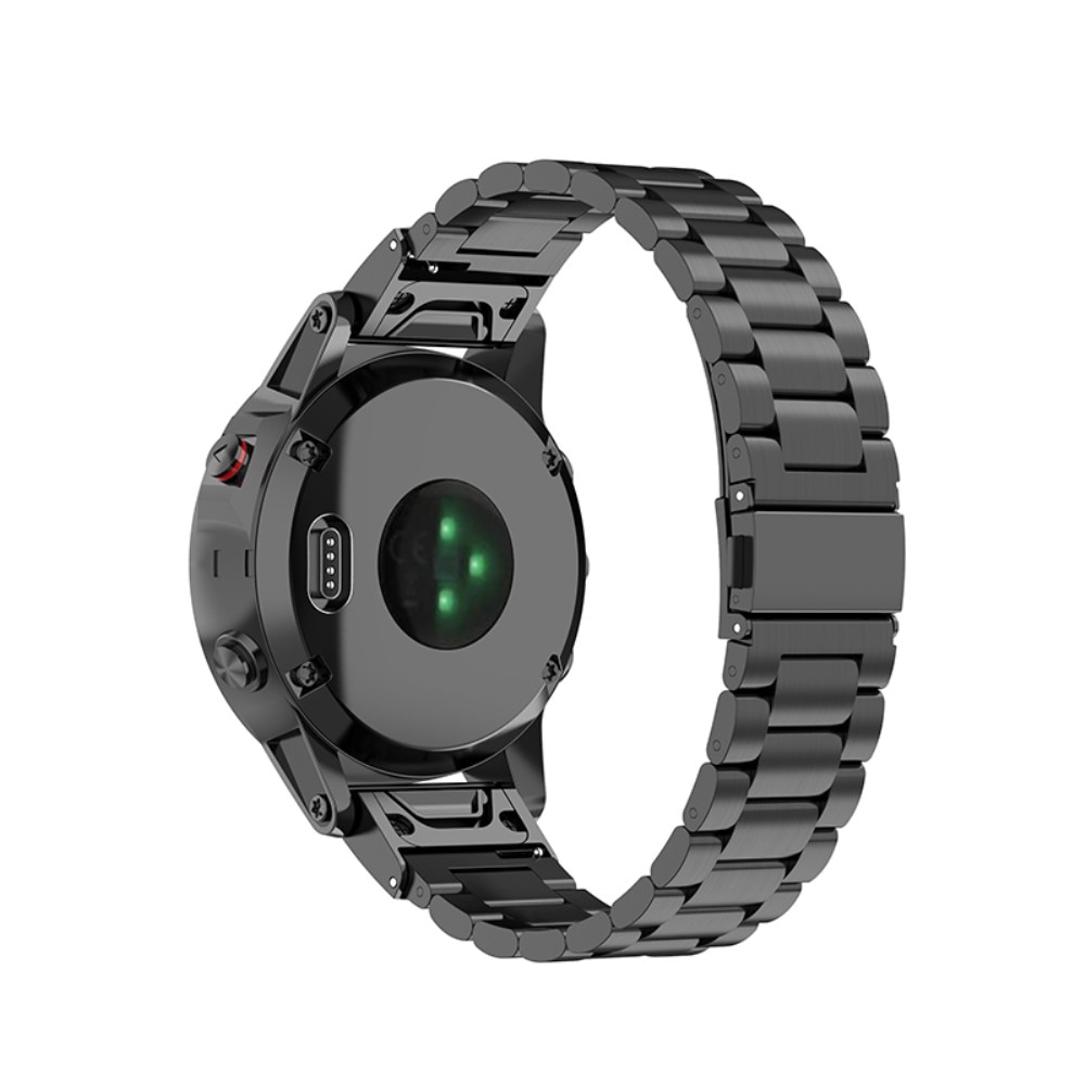 Metallarmband Garmin Fenix 7S svart