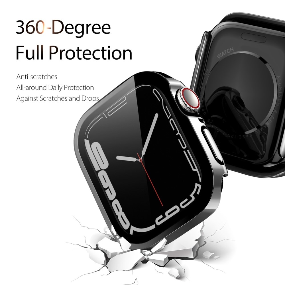 Solid Shockproof Case Apple Watch 45mm Series 8 Black