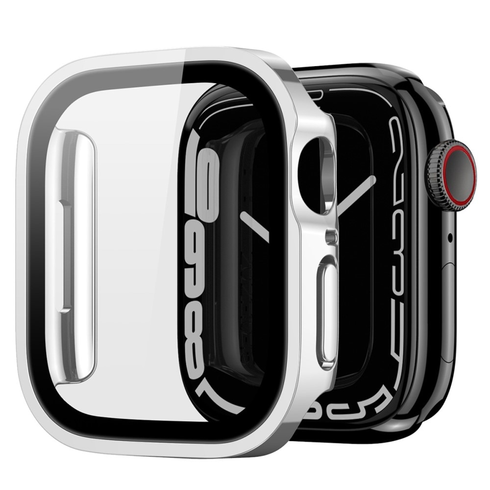 Solid Shockproof Case Apple Watch 45mm Series 7 Silver