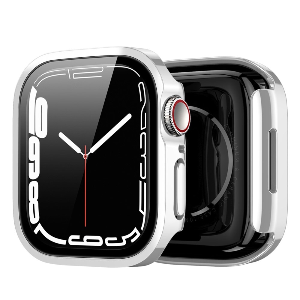 Solid Shockproof Case Apple Watch 45mm Series 9 Silver