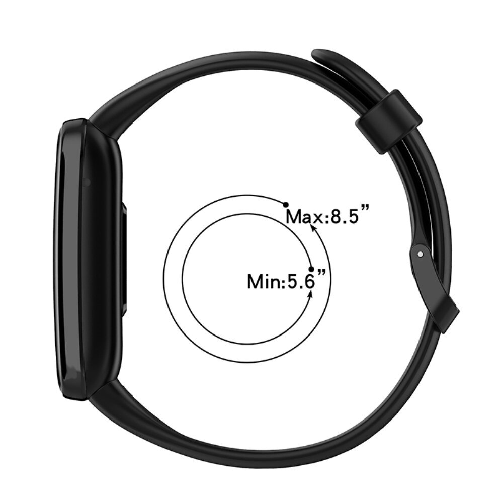 Silikonarmband Xiaomi Mi Band 7 Pro svart