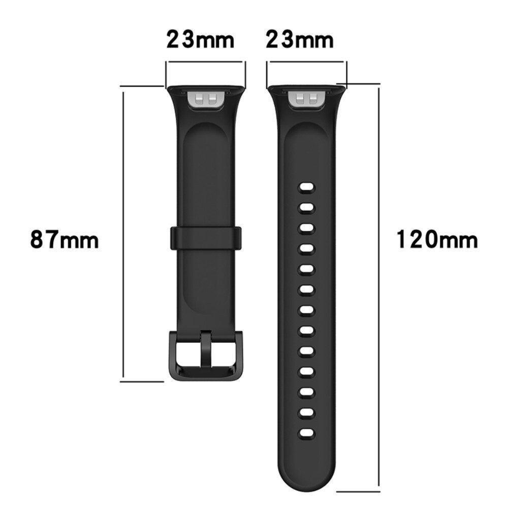 Silikonarmband Xiaomi Mi Band 7 Pro svart