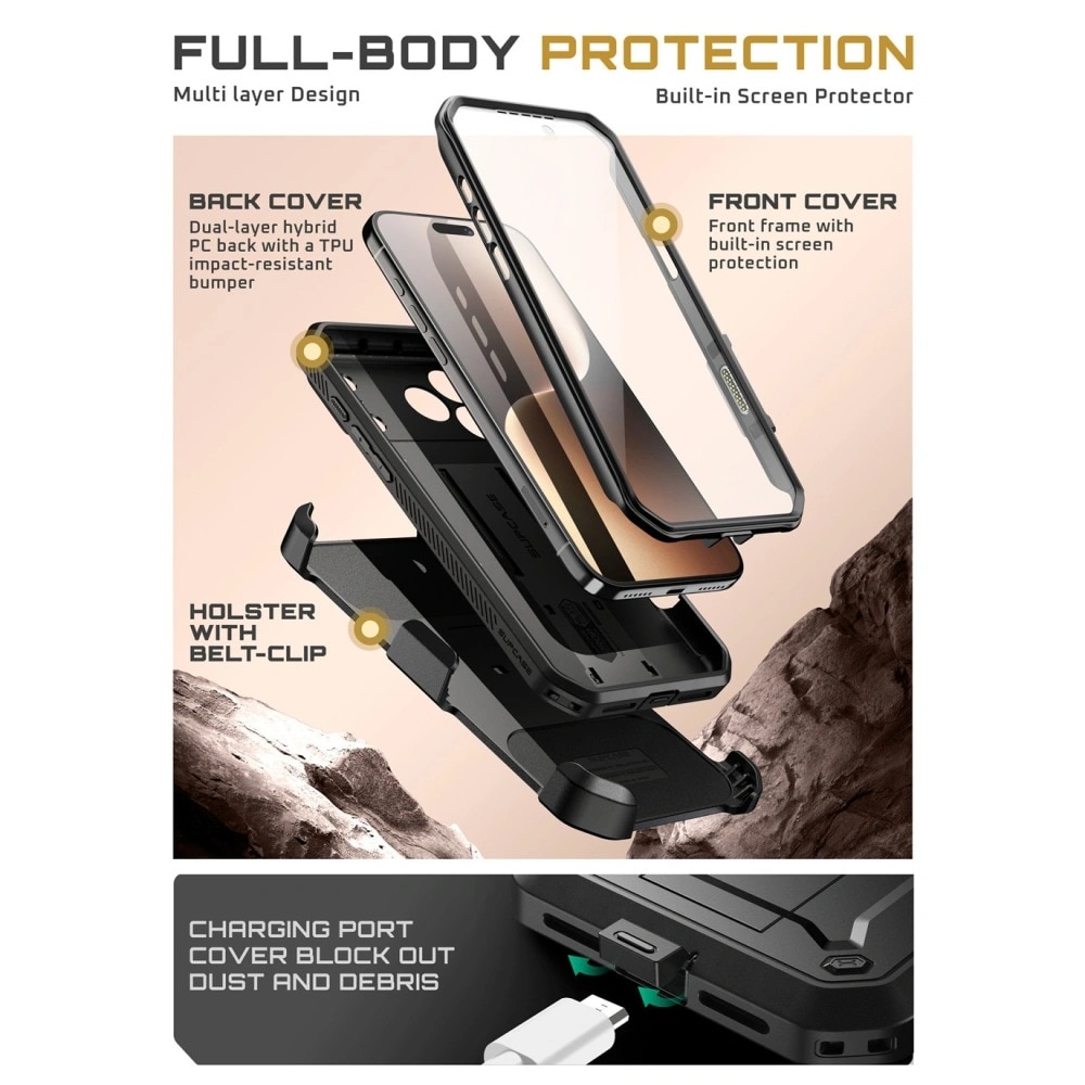 Unicorn Beetle Pro Case iPhone 17 Pro Max Black