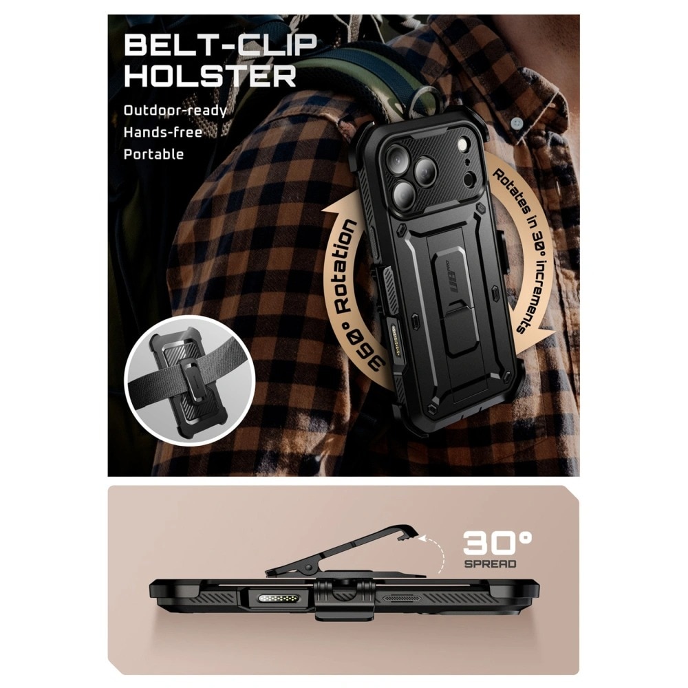 Unicorn Beetle Pro Case iPhone 17 Pro Max Black