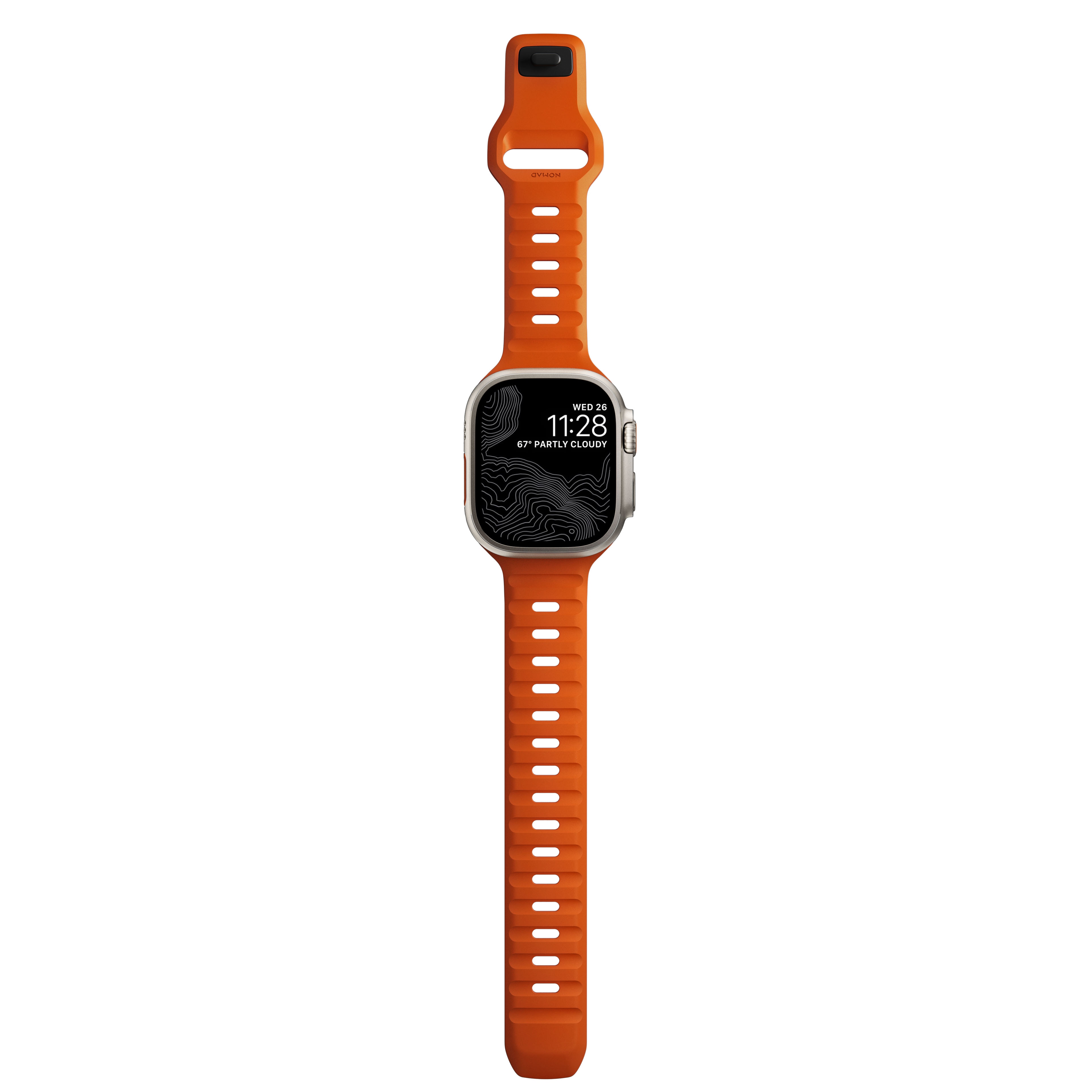 Apple Watch 45mm Series 9 Sport Band Ultra Orange