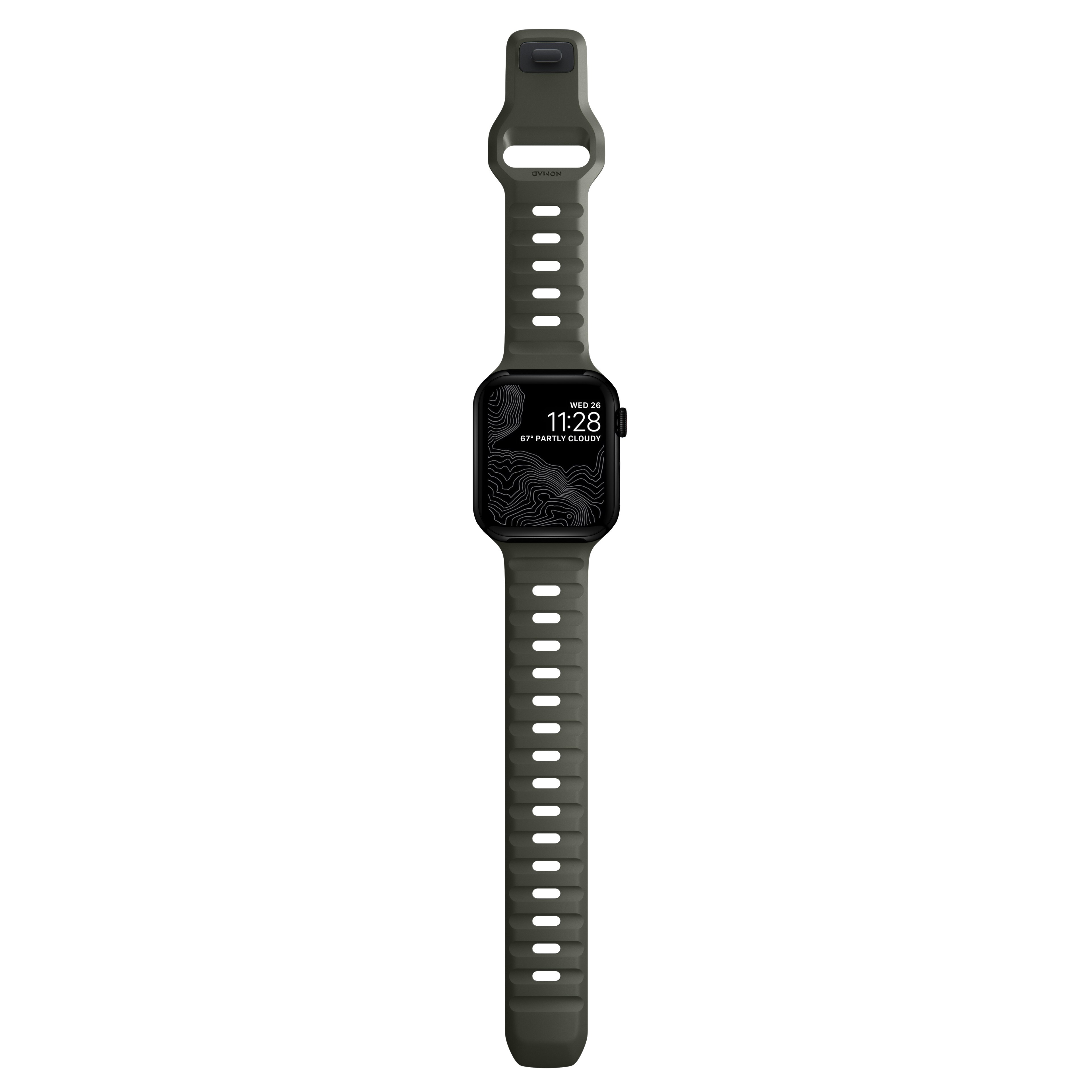 Apple Watch 44mm Sport Band Ash Green