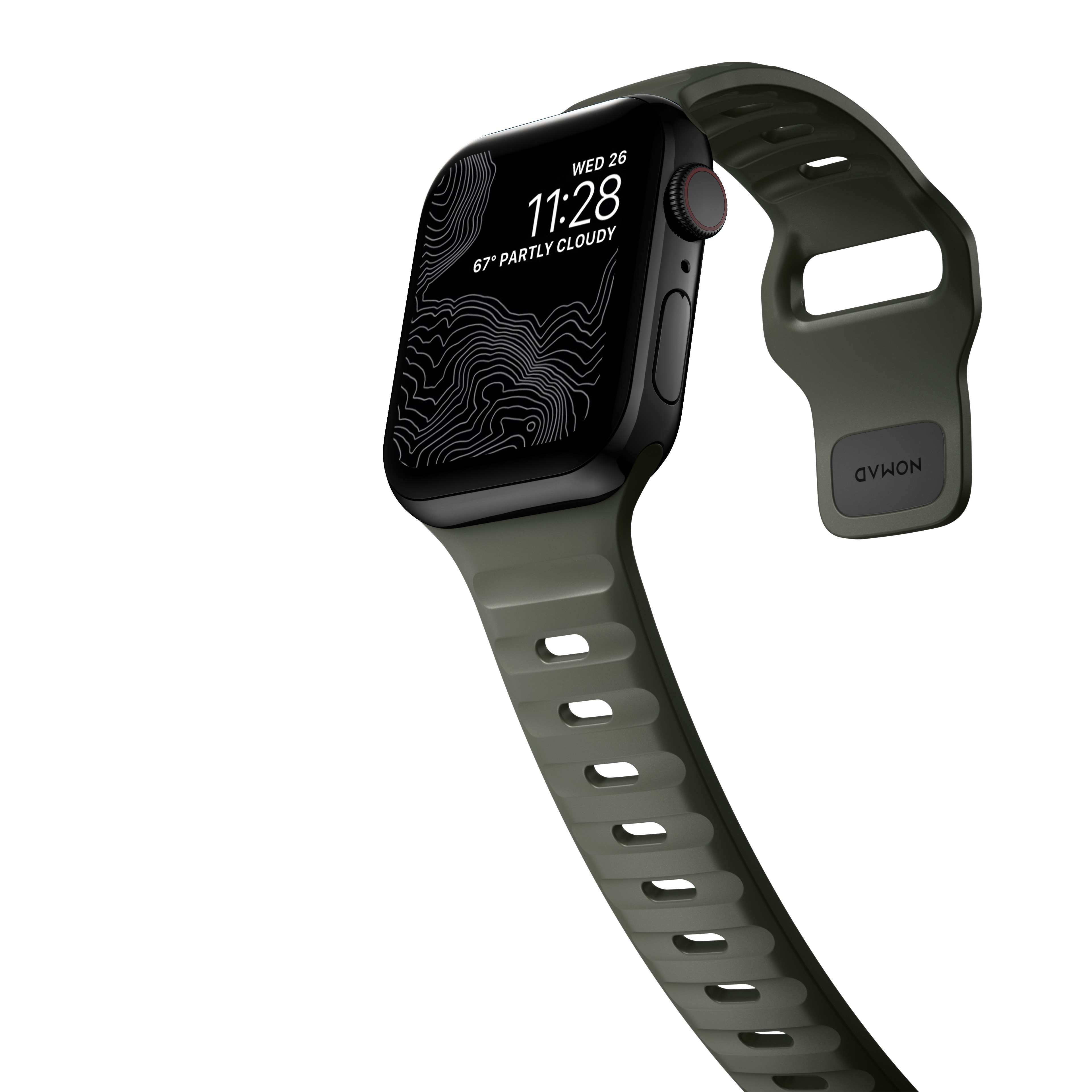 Apple Watch 45mm Series 9 Sport Band Ash Green