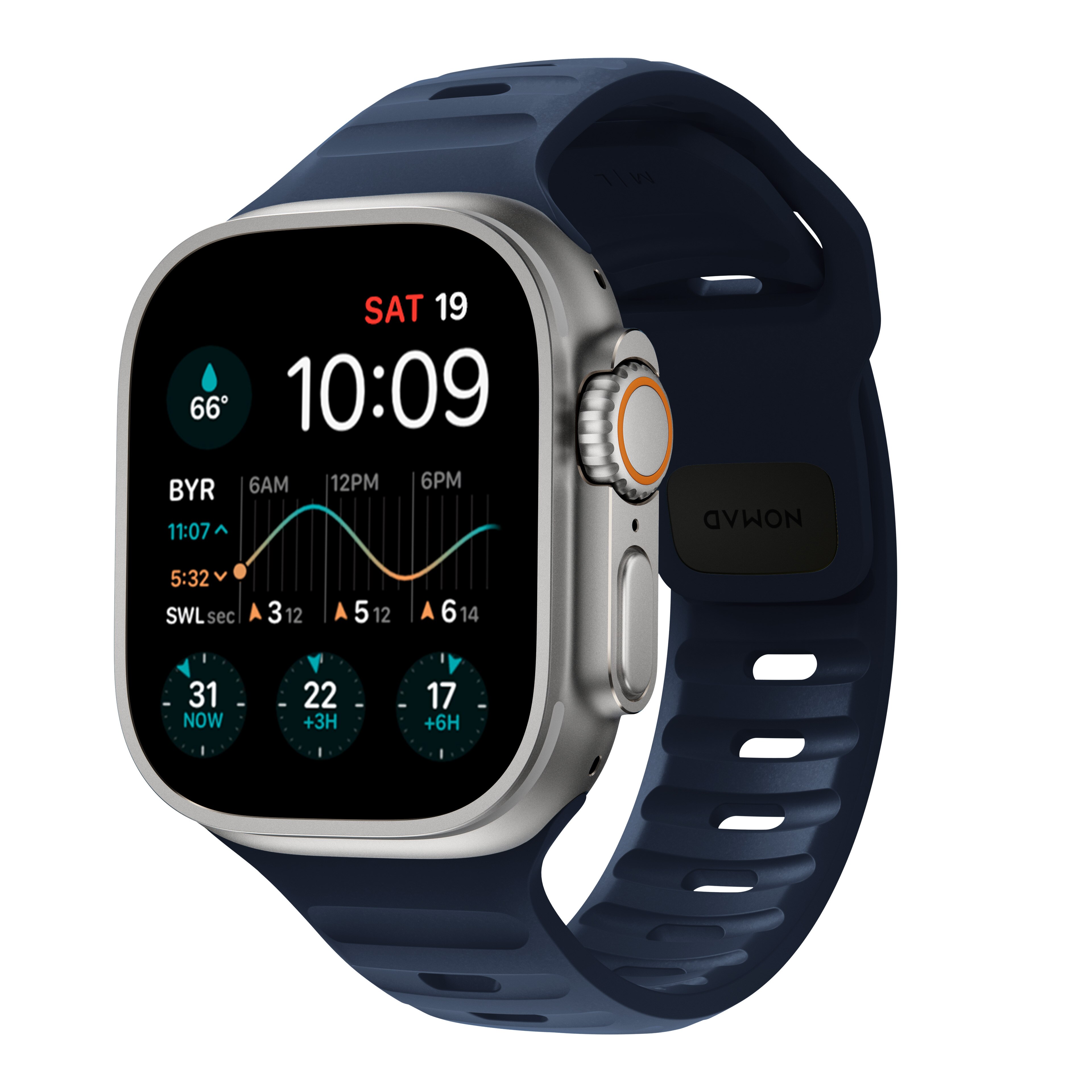 Apple Watch 45mm Series 9 Sport Band Atlantic Blue