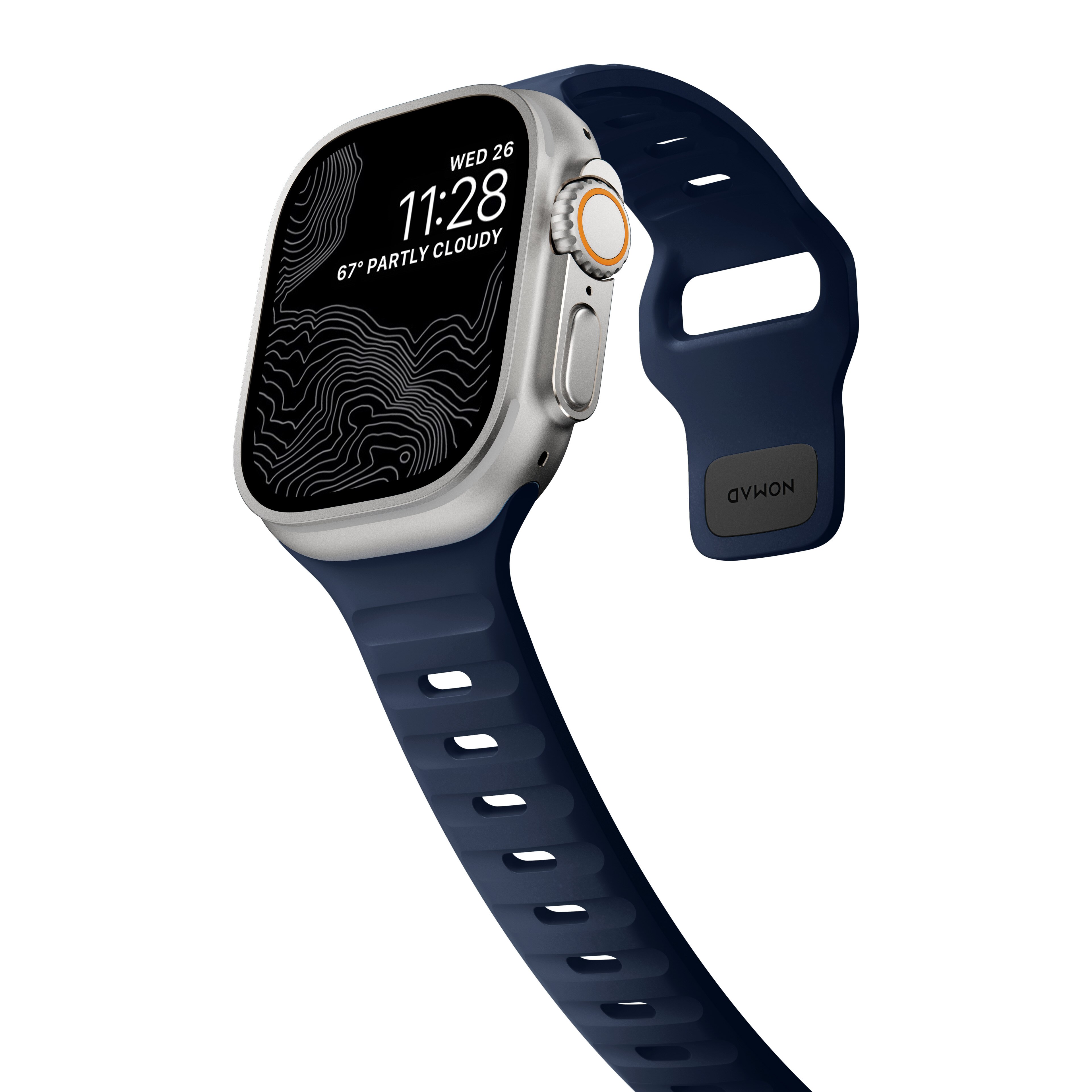 Apple Watch 45mm Series 9 Sport Band Atlantic Blue