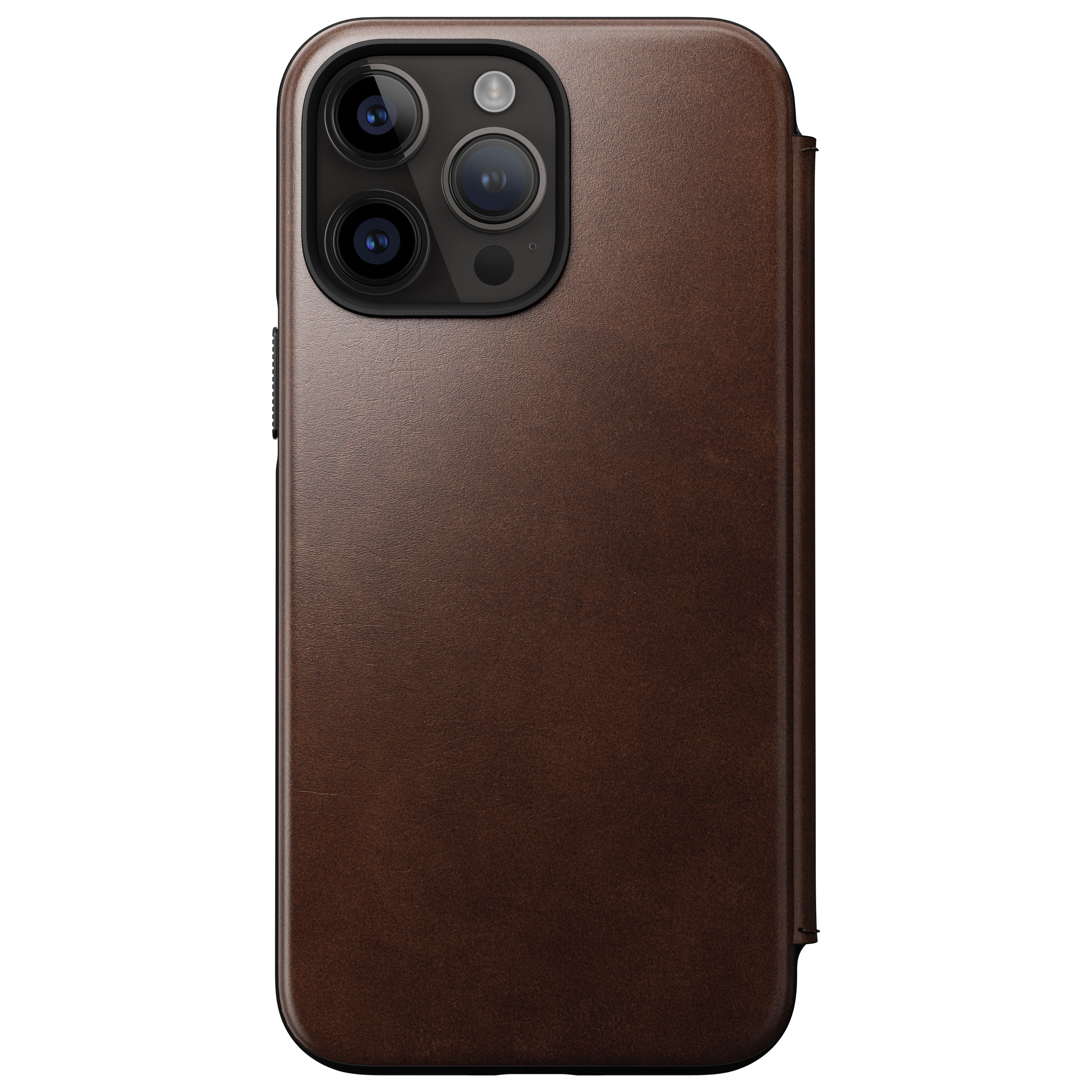 iPhone 14 Pro Max Modern Horween Leather Folio MagSafe Rustic Brown