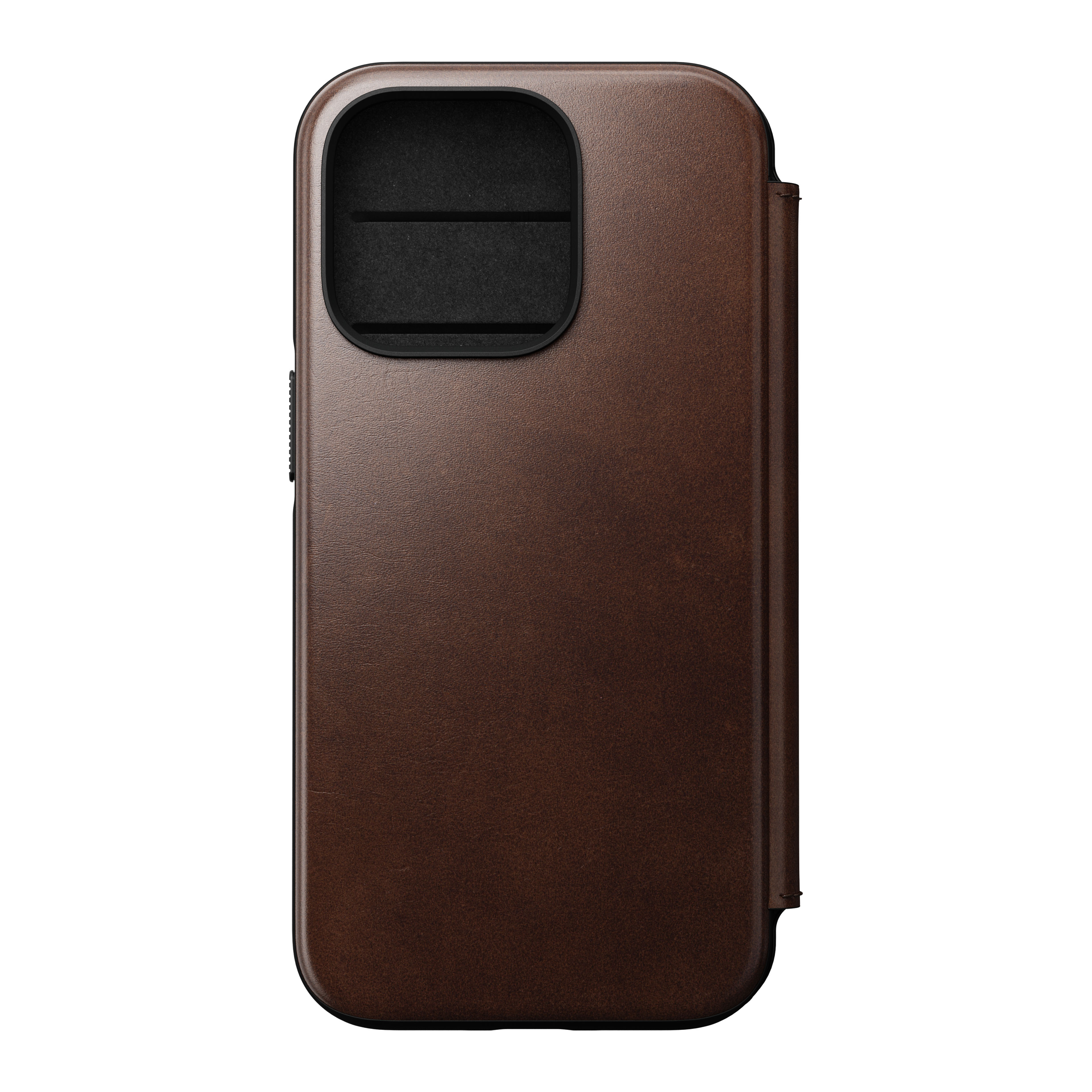 iPhone 14 Pro Modern Horween Leather Folio Rustic Brown