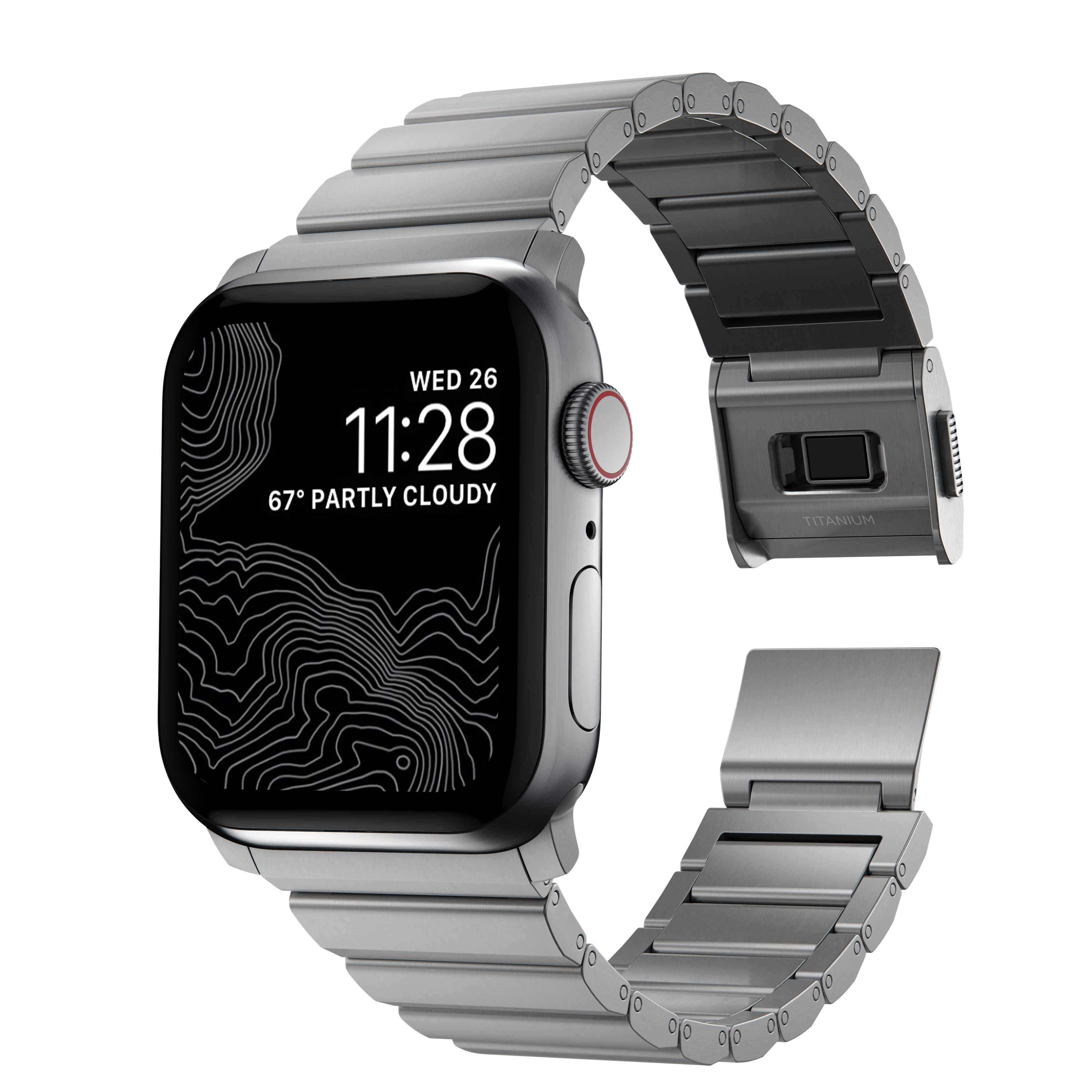 Titanium Band Apple Watch 45mm Series 8 Silver