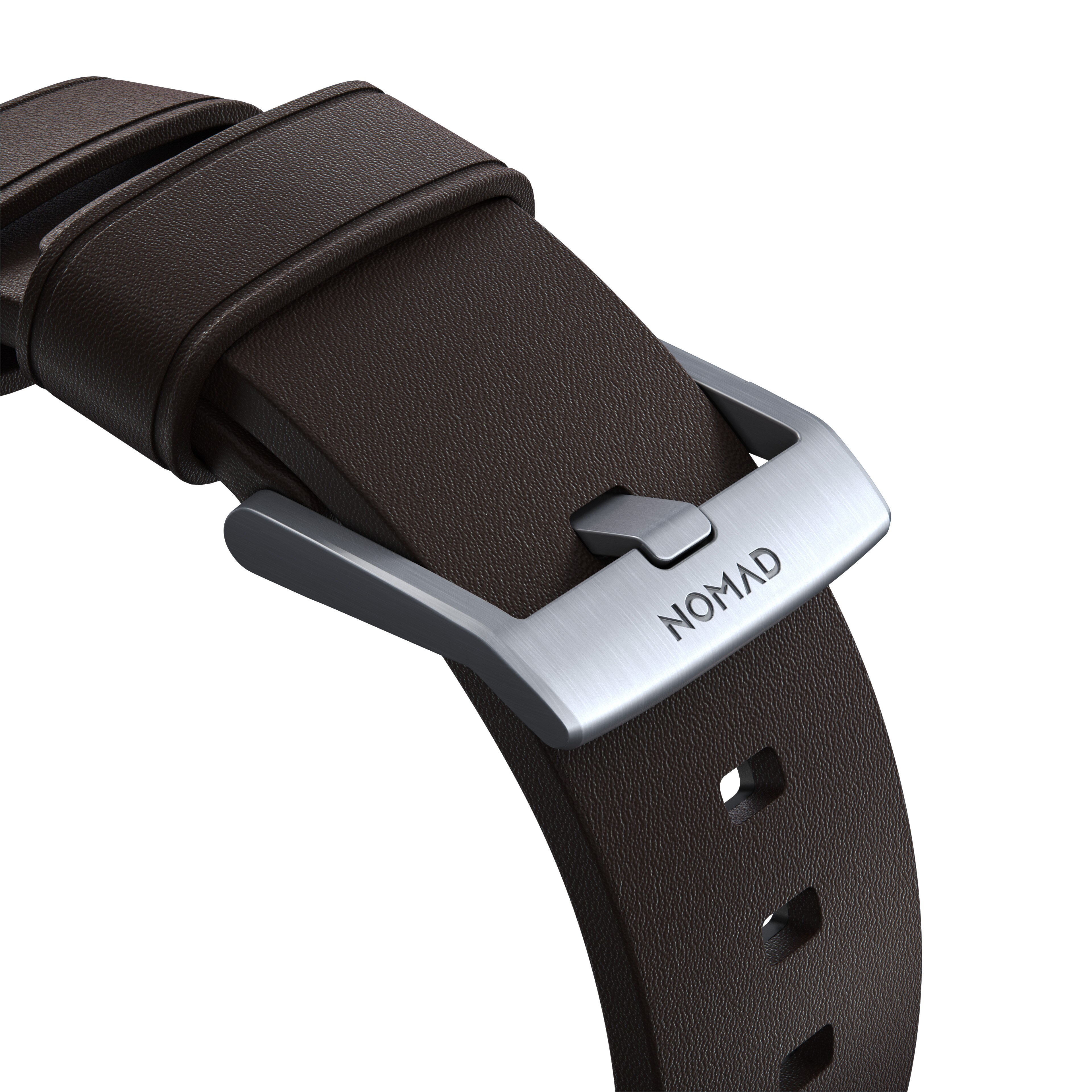 Active Band Pro Apple Watch 44mm Classic Brown (Silver Hardware)