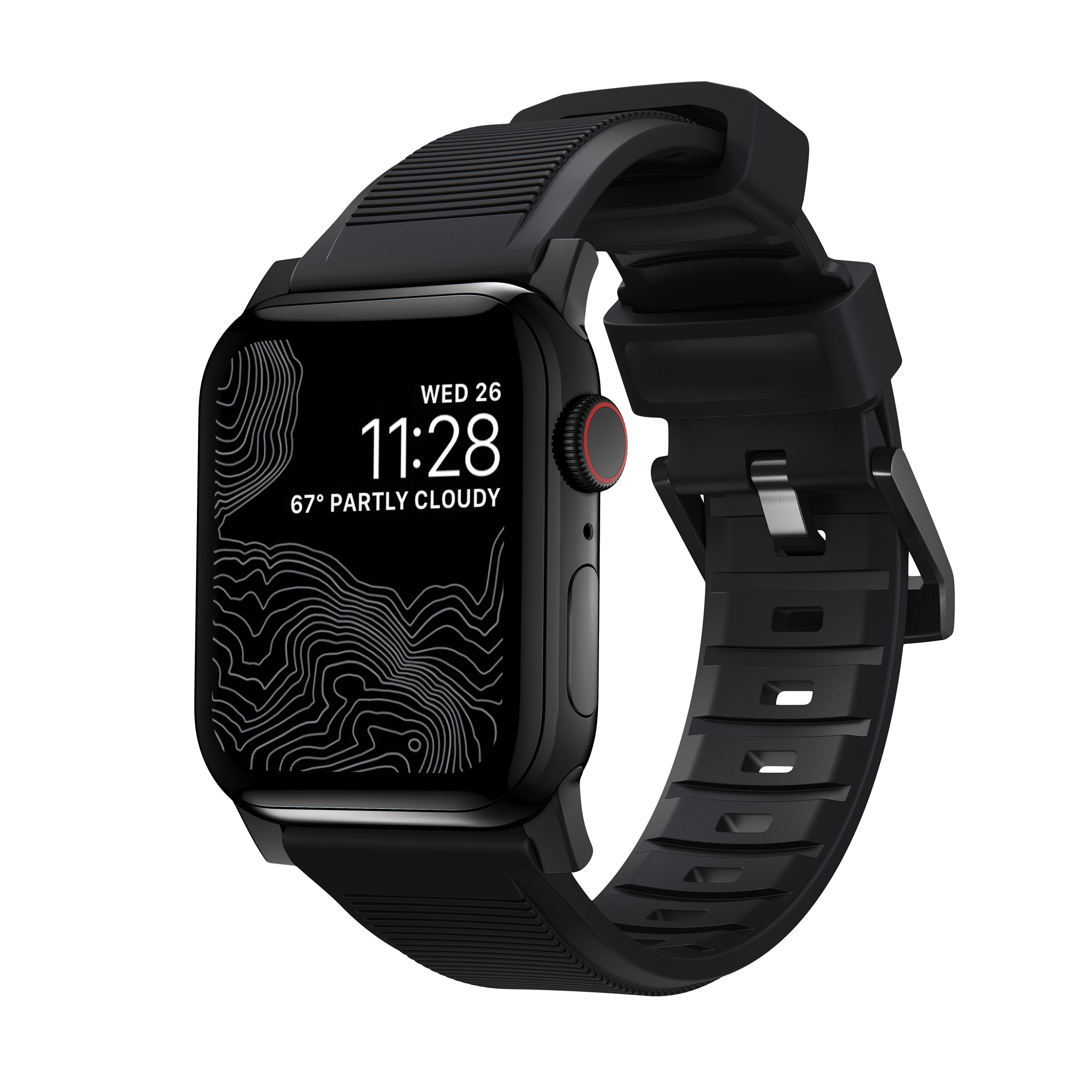 Apple Watch 38mm Rugged Band Black (Black Hardware)