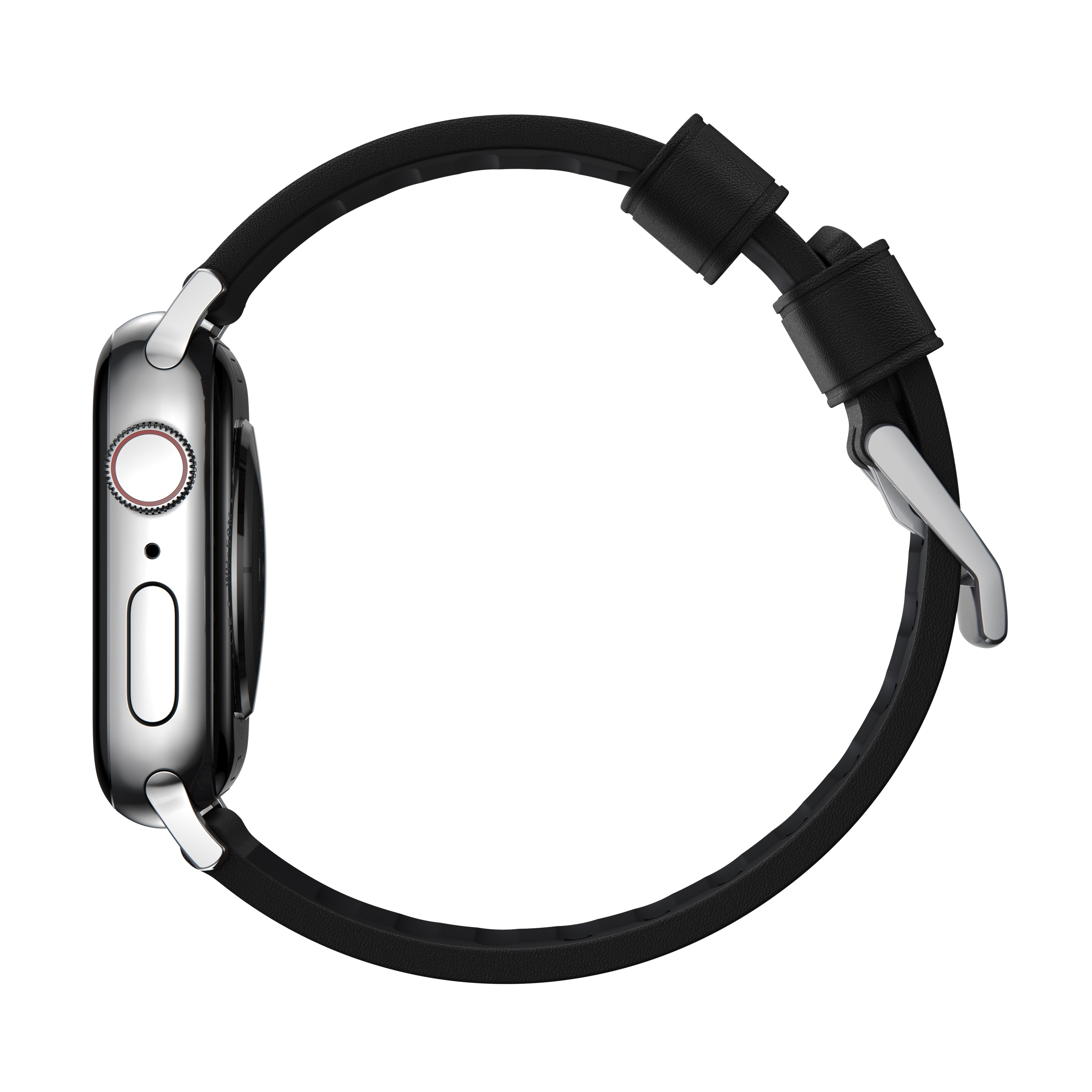 Active Band Pro Apple Watch 45mm Series 9 Black (Silver Hardware)