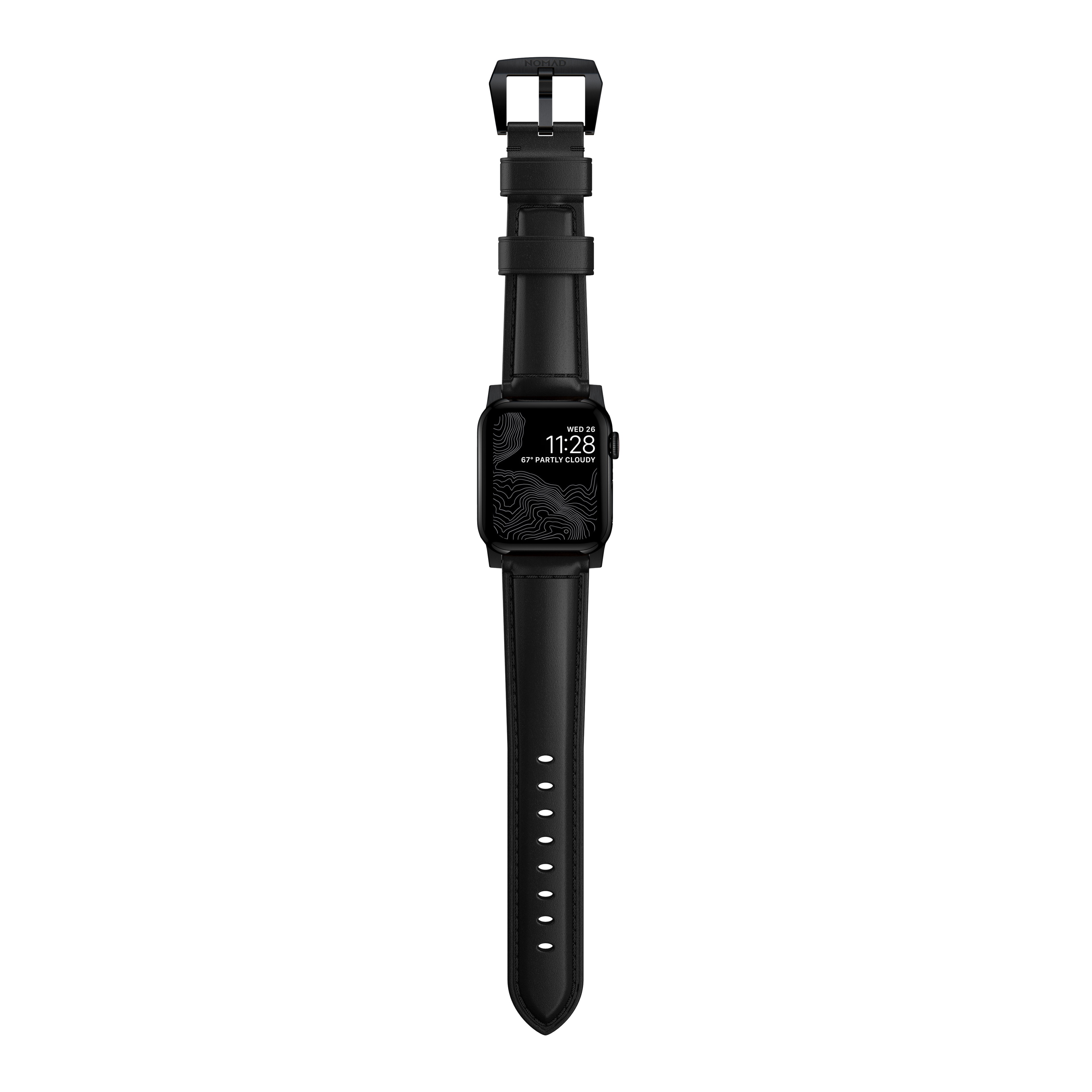 Traditional Band Apple Watch 41mm Series 8 Black (Black Hardware)