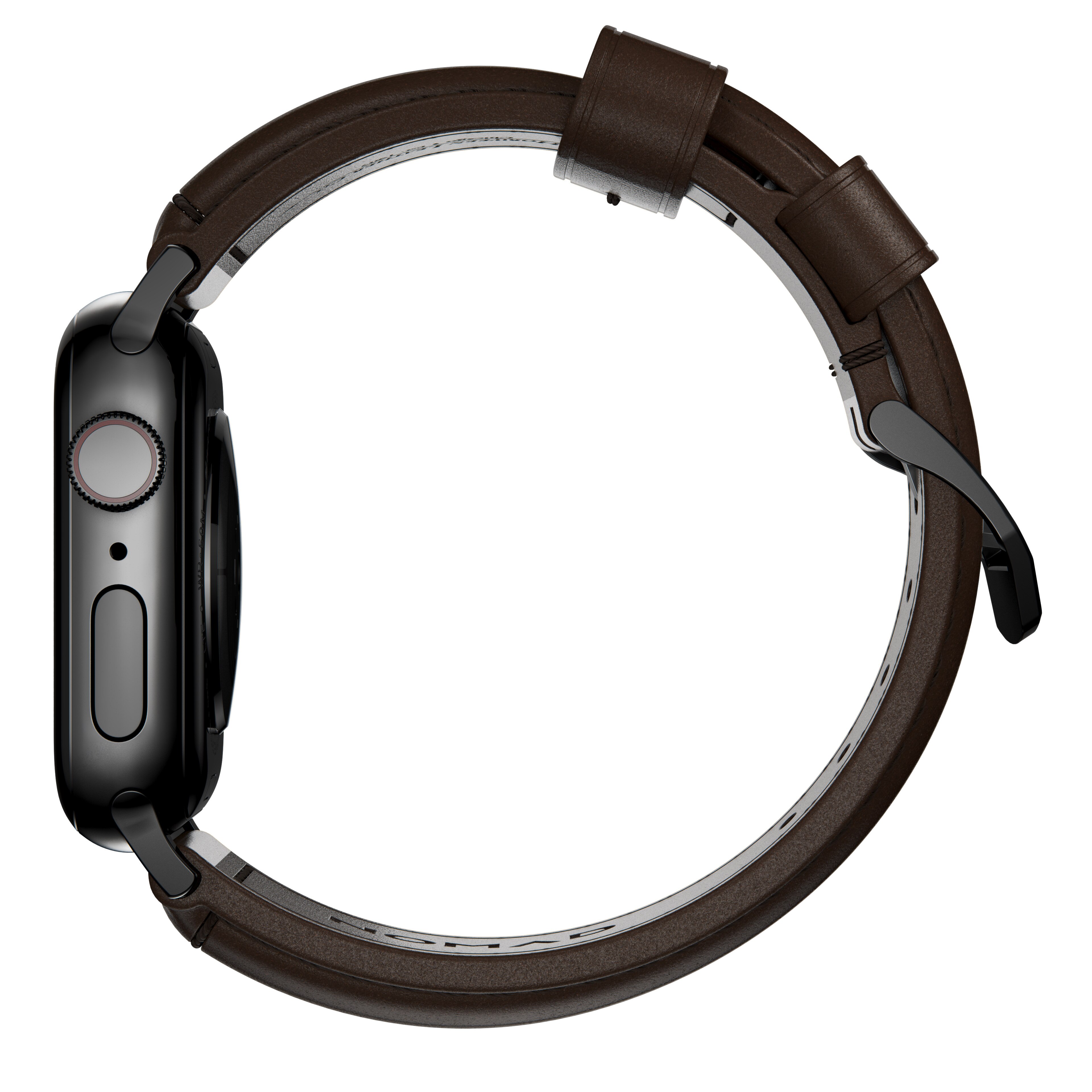 Traditional Band Apple Watch Ultra 49mm Rustic Brown (Black Hardware)