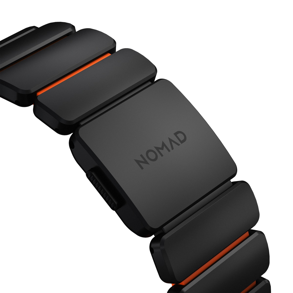 Stratos Band Apple Watch Series 8 45mm Black Titanium - Ultra Orange