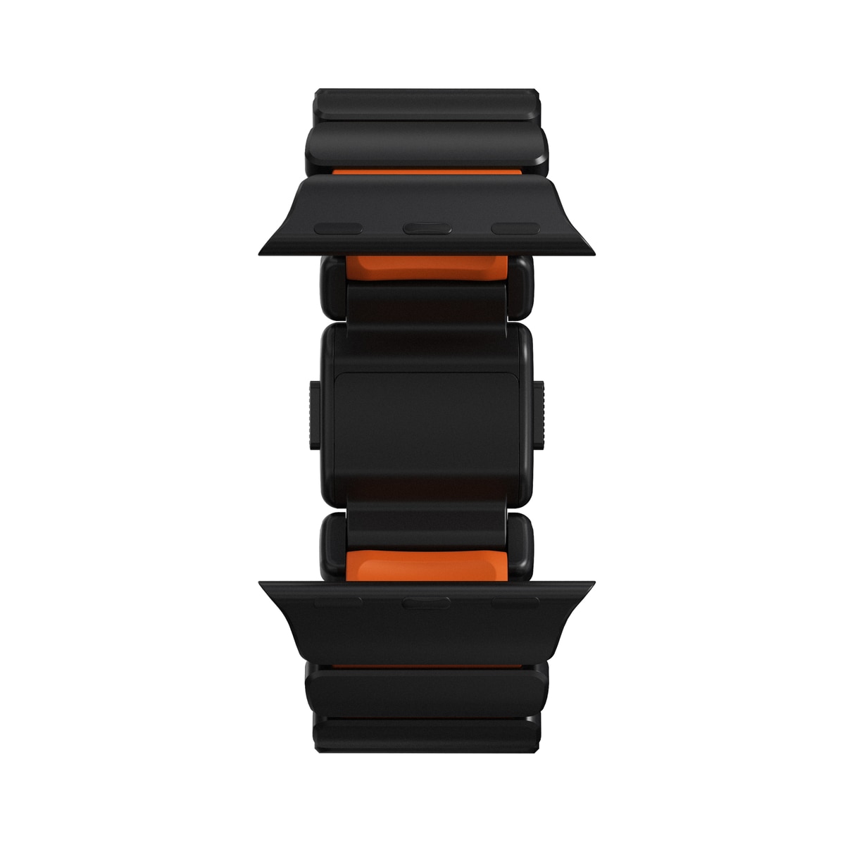 Stratos Band Apple Watch Series 8 45mm Black Titanium - Ultra Orange