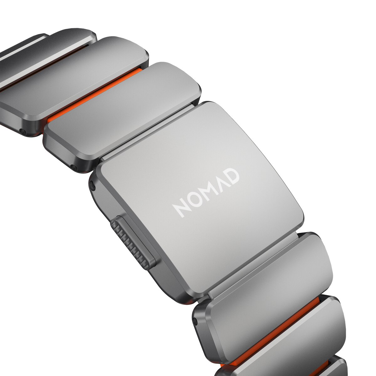 Stratos Band Apple Watch Series 8 45mm Black Titanium - Ultra Orange