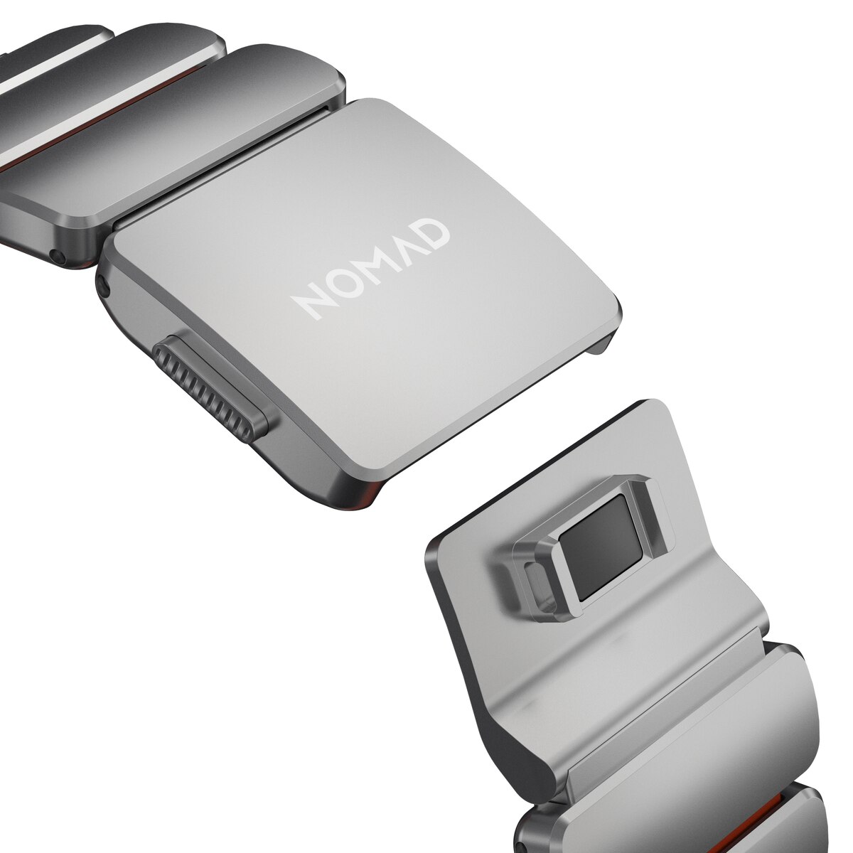 Stratos Band Apple Watch Series 8 45mm Black Titanium - Ultra Orange