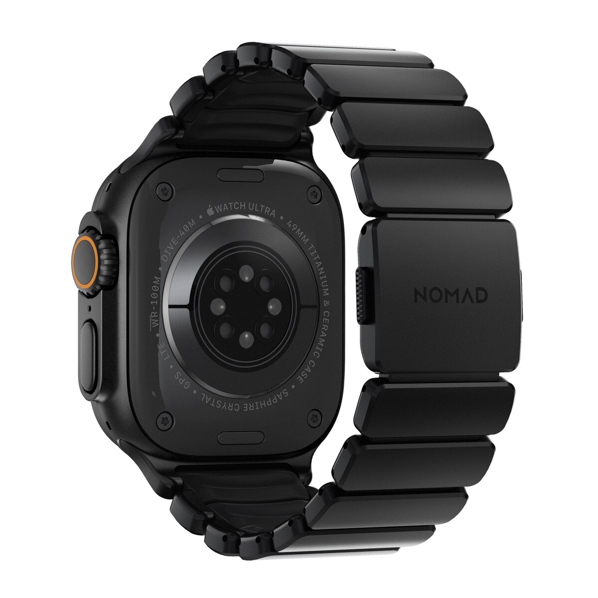 Stratos Band Apple Watch Series 8 45mm Black Titanium - Black