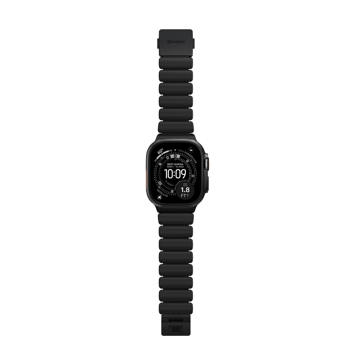 Stratos Band Apple Watch Series 8 45mm Black Titanium - Black