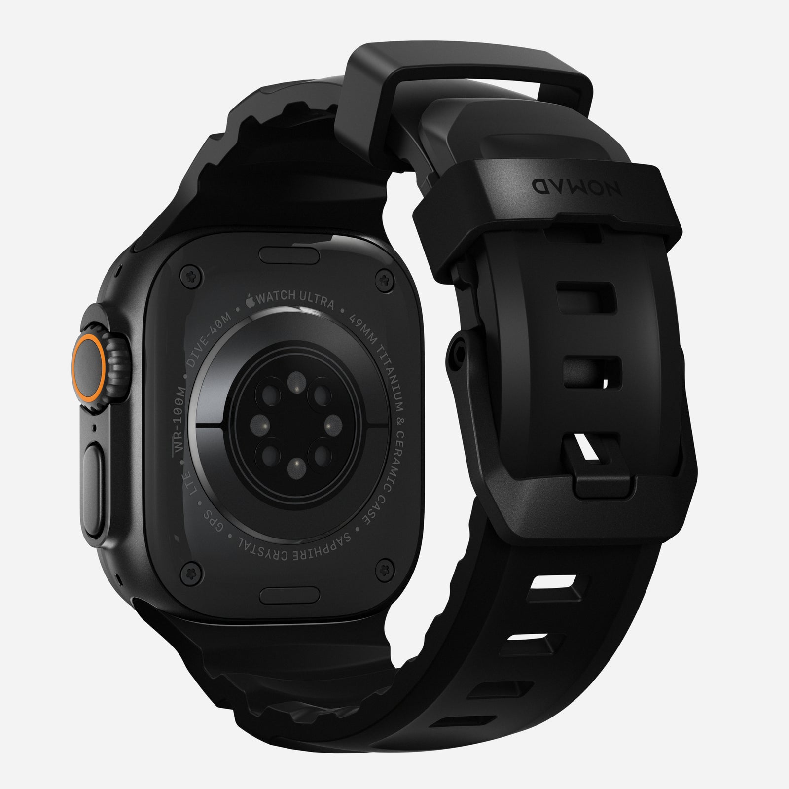 Apple Watch SE 44mm Rocky Point Band Carbon Black (Black Hardware)