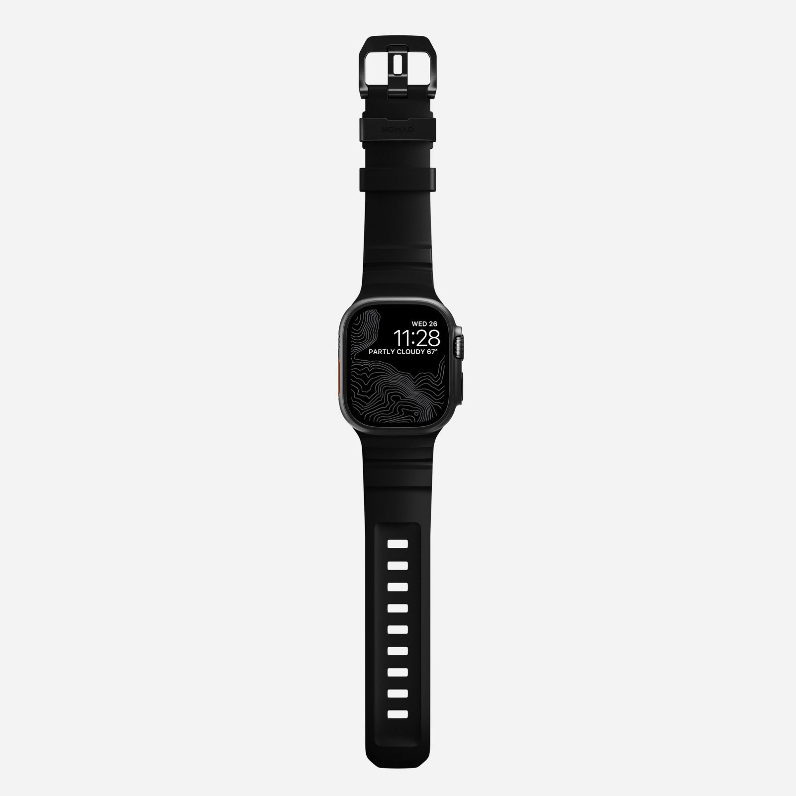 Apple Watch SE 44mm Rocky Point Band Carbon Black (Black Hardware)