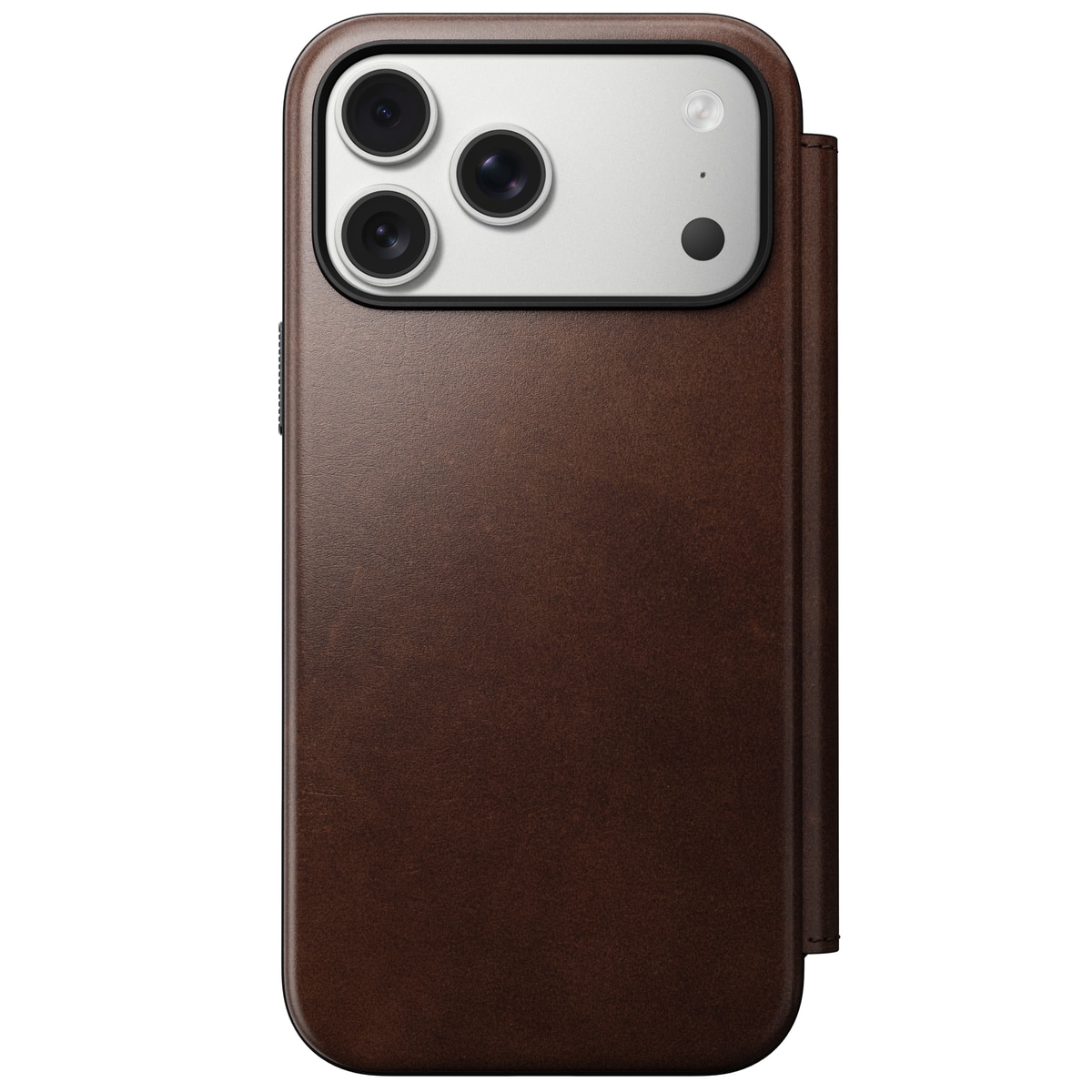 iPhone 17 Pro Max Modern Horween Leather Folio MagSafe Rustic Brown