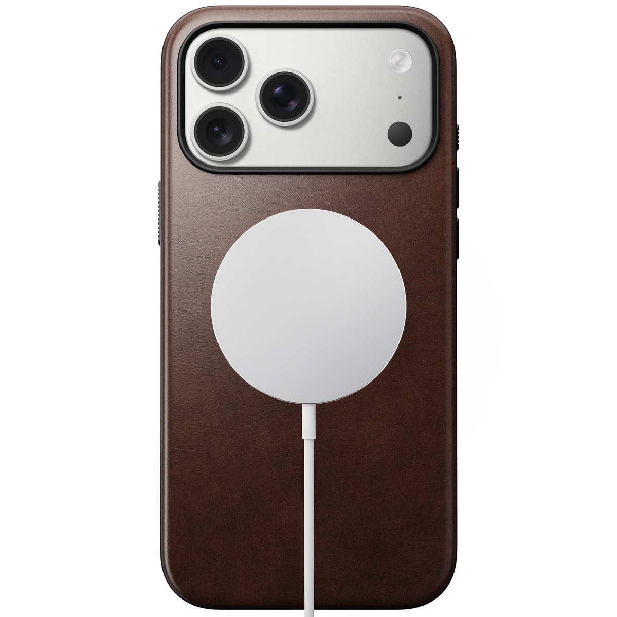 iPhone 17 Pro Max Modern Case Horween Leather MagSafe Rustic Brown